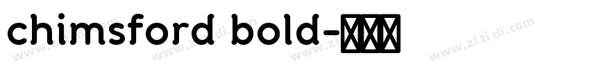 chimsford bold字体转换